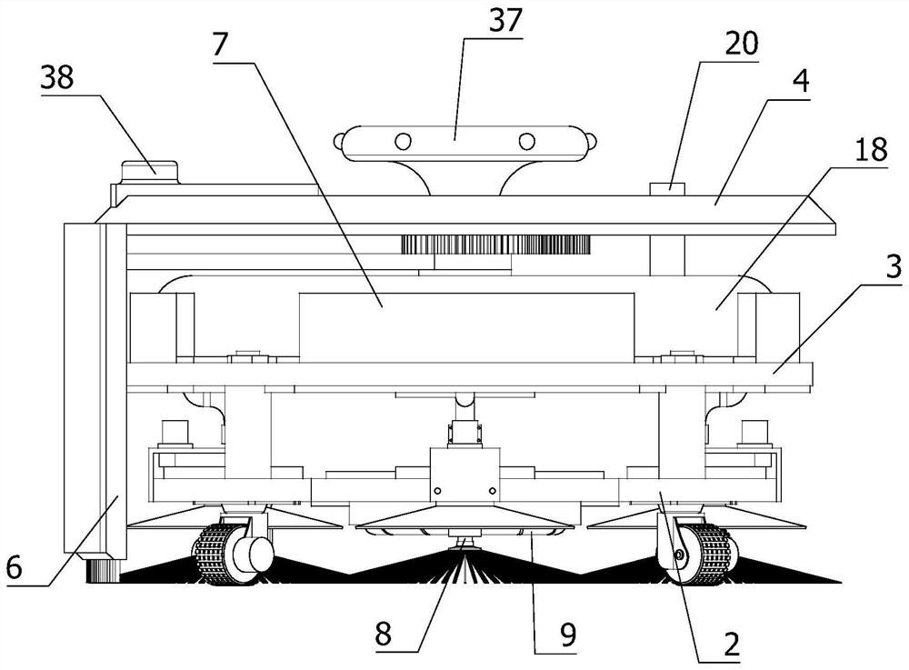 An automatic ground disinfection robot for medical departments