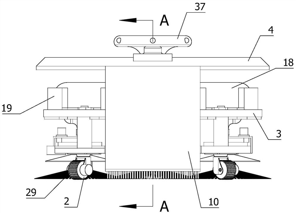 An automatic ground disinfection robot for medical departments