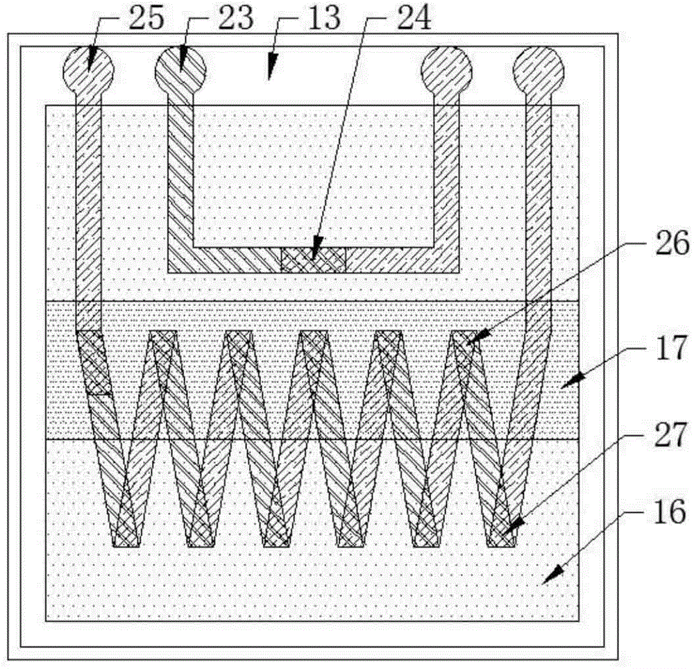 Fuel cell internal temperature-heat flux density distribution measurement insert