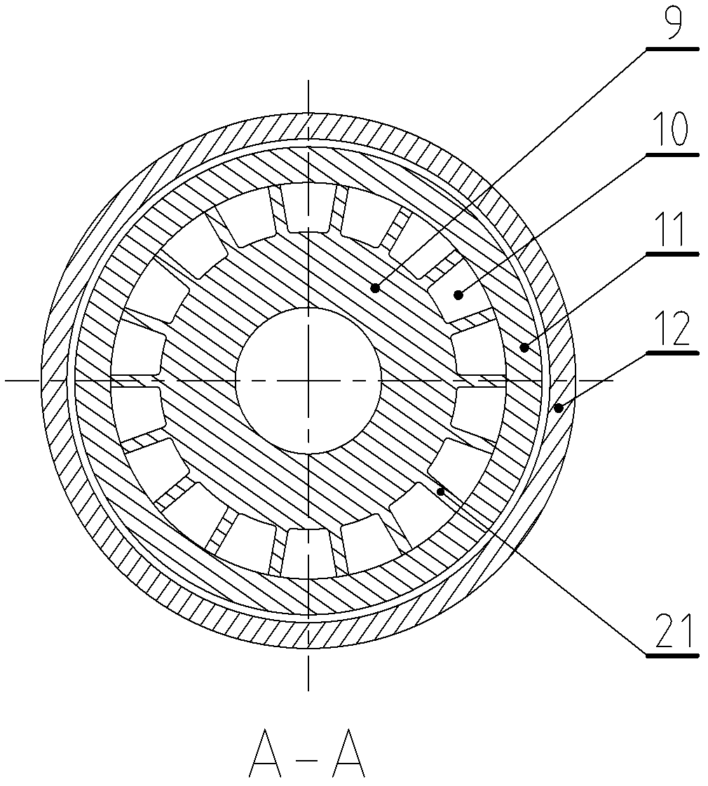 Axial-flow type jet flow gas wave pressure supercharger