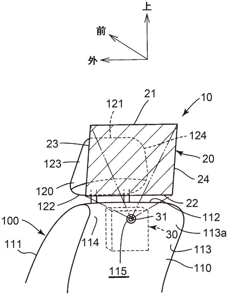 Vehicle display device