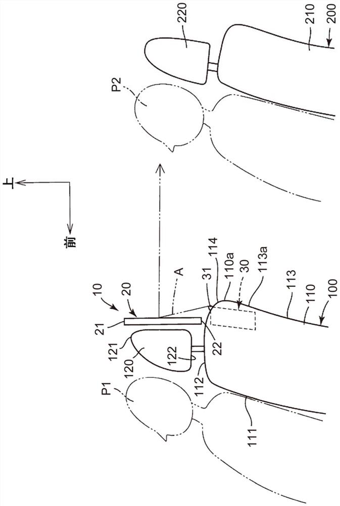 Vehicle display device