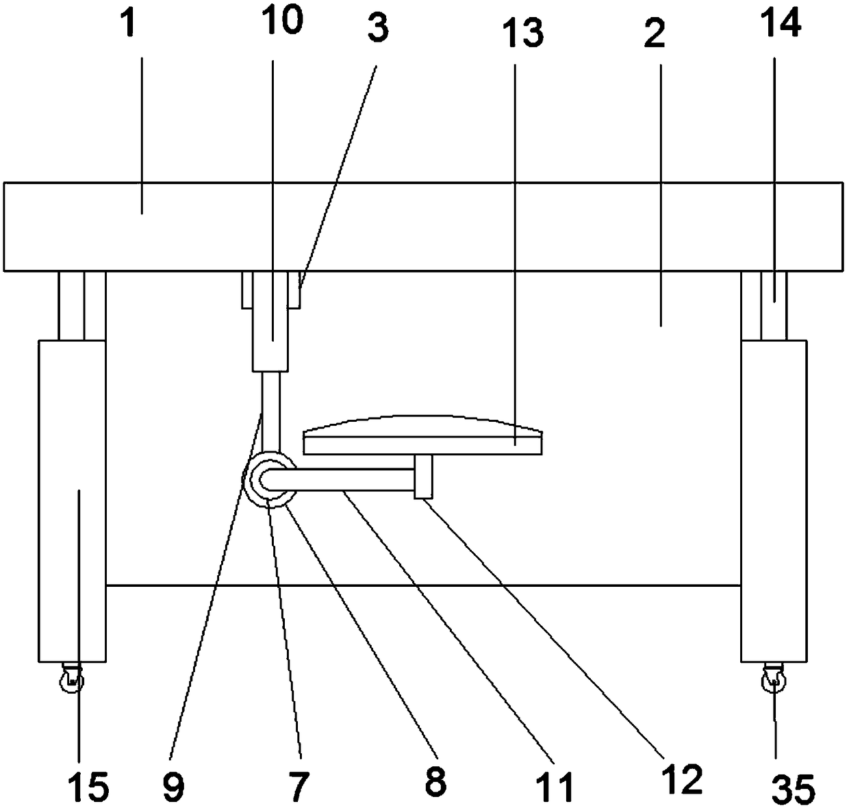 Combined desk and chair for physical experiment