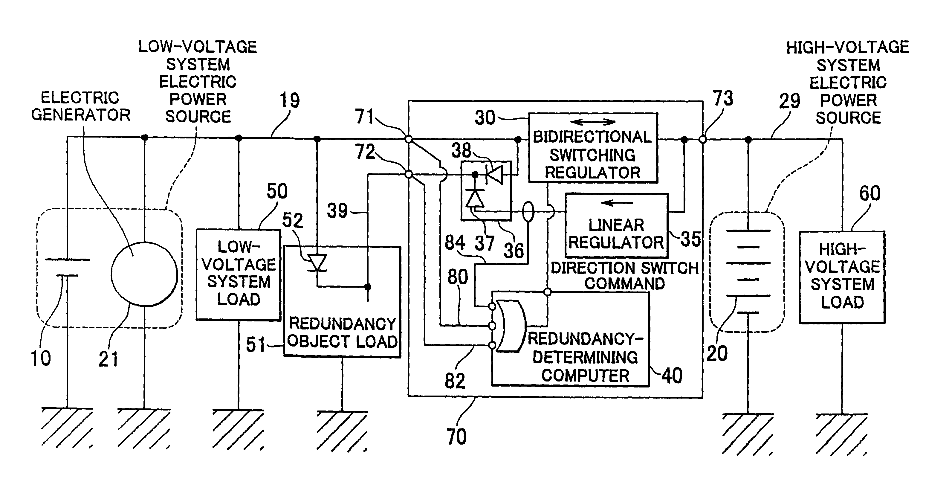 Electric power source system and method for the same