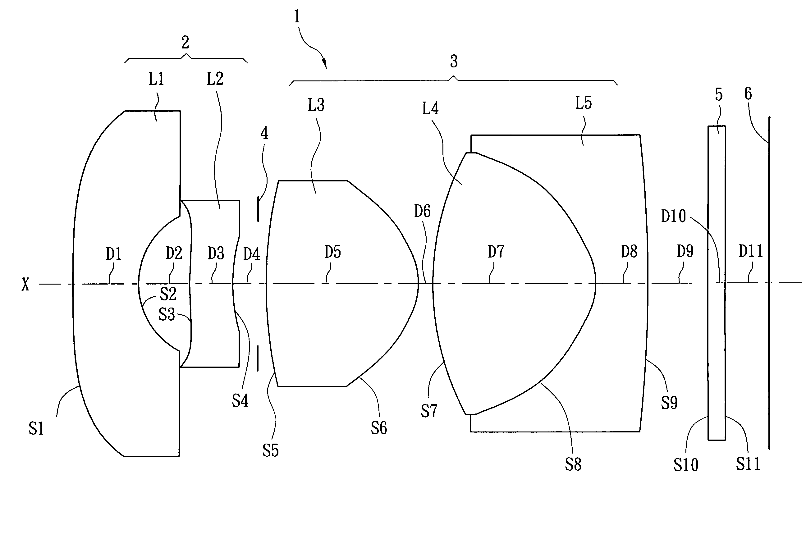 Five-lens image lens system