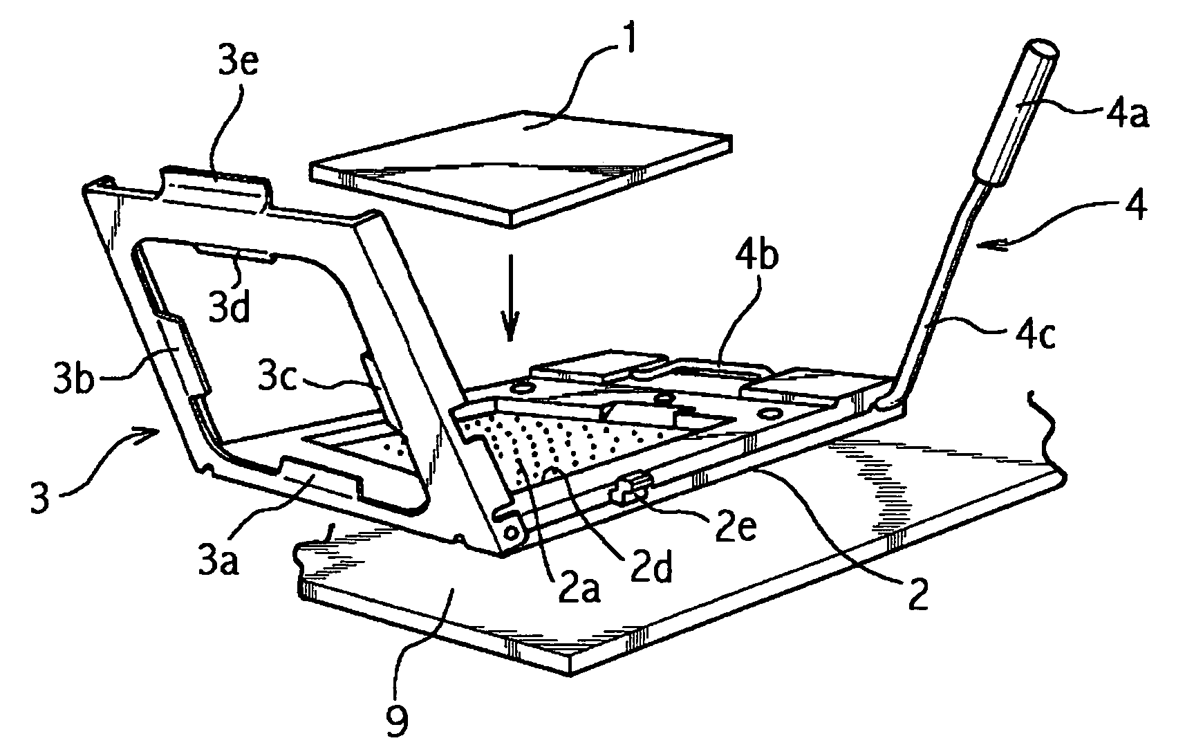 Socket for electronic part