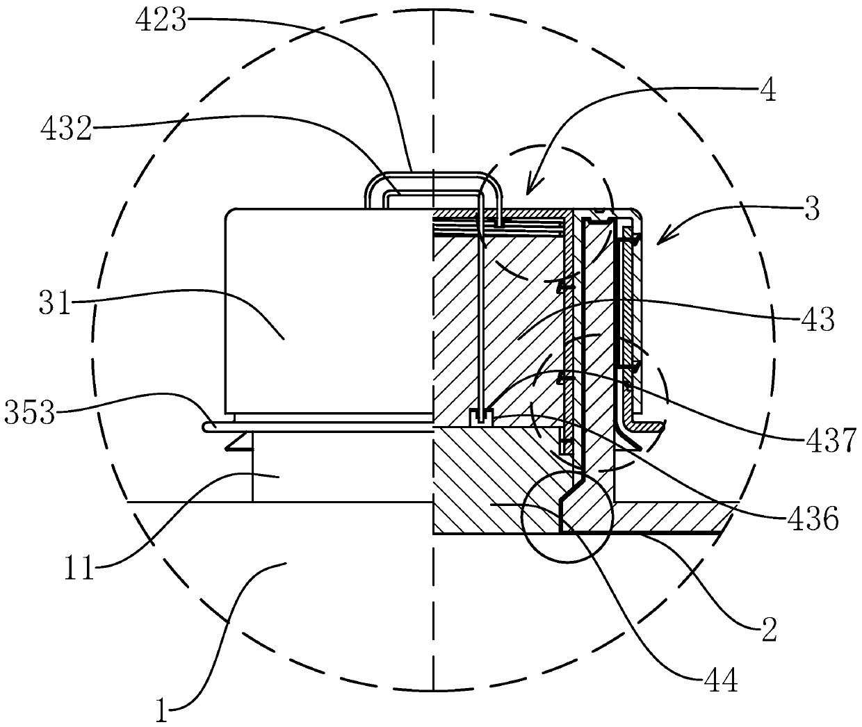 Liquid storage bag material inlet and outlet mouth structure and assembling and using methods thereof