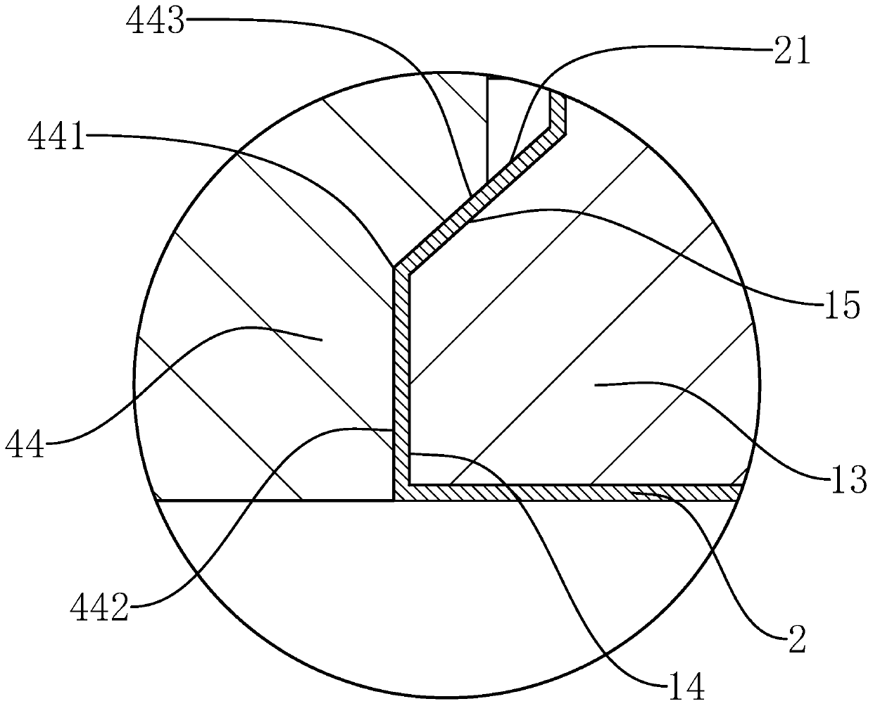 Liquid storage bag material inlet and outlet mouth structure and assembling and using methods thereof