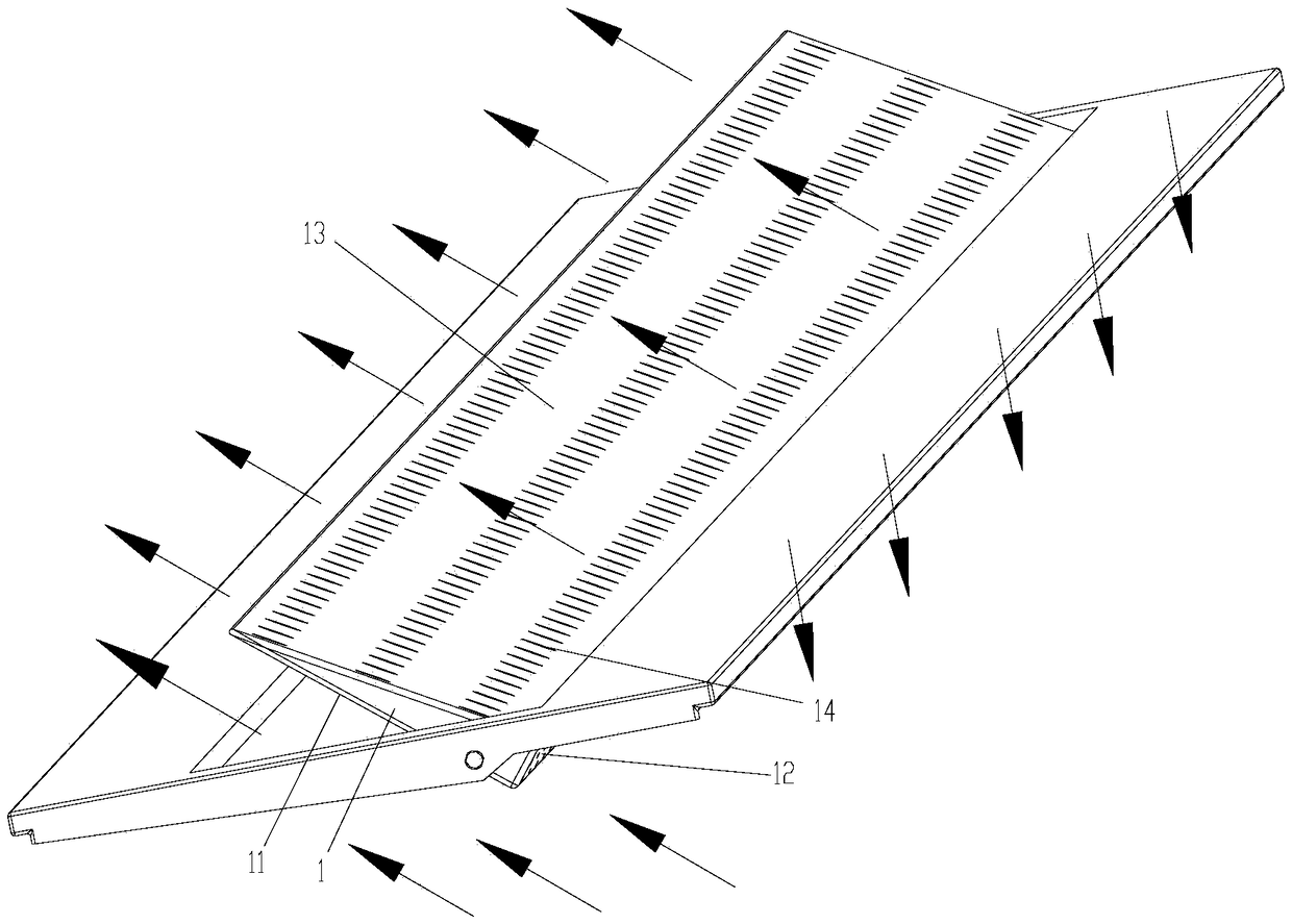 Wind guiding structure, wind opening device and air conditioner