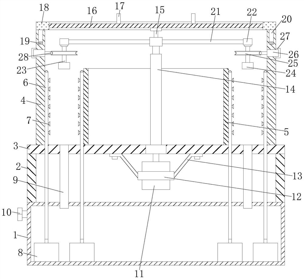 A hanging coating device