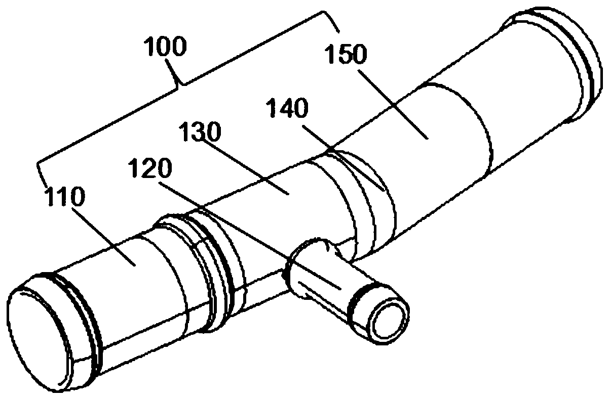 A combined welding positioning and clamping device for automobile special water inlet pipe workpiece and bracket