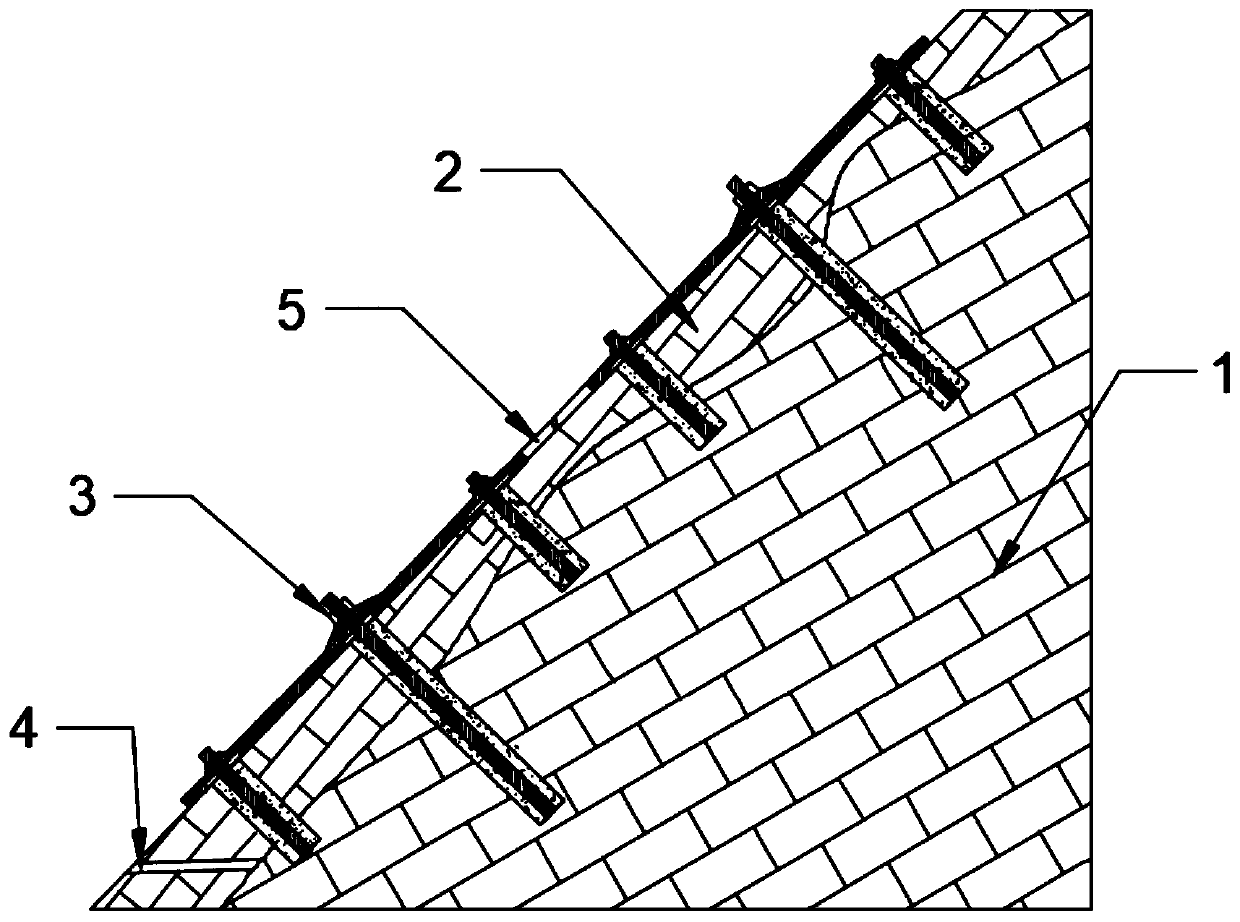 Method for enhancing stability of landslide slope of abandoned mine