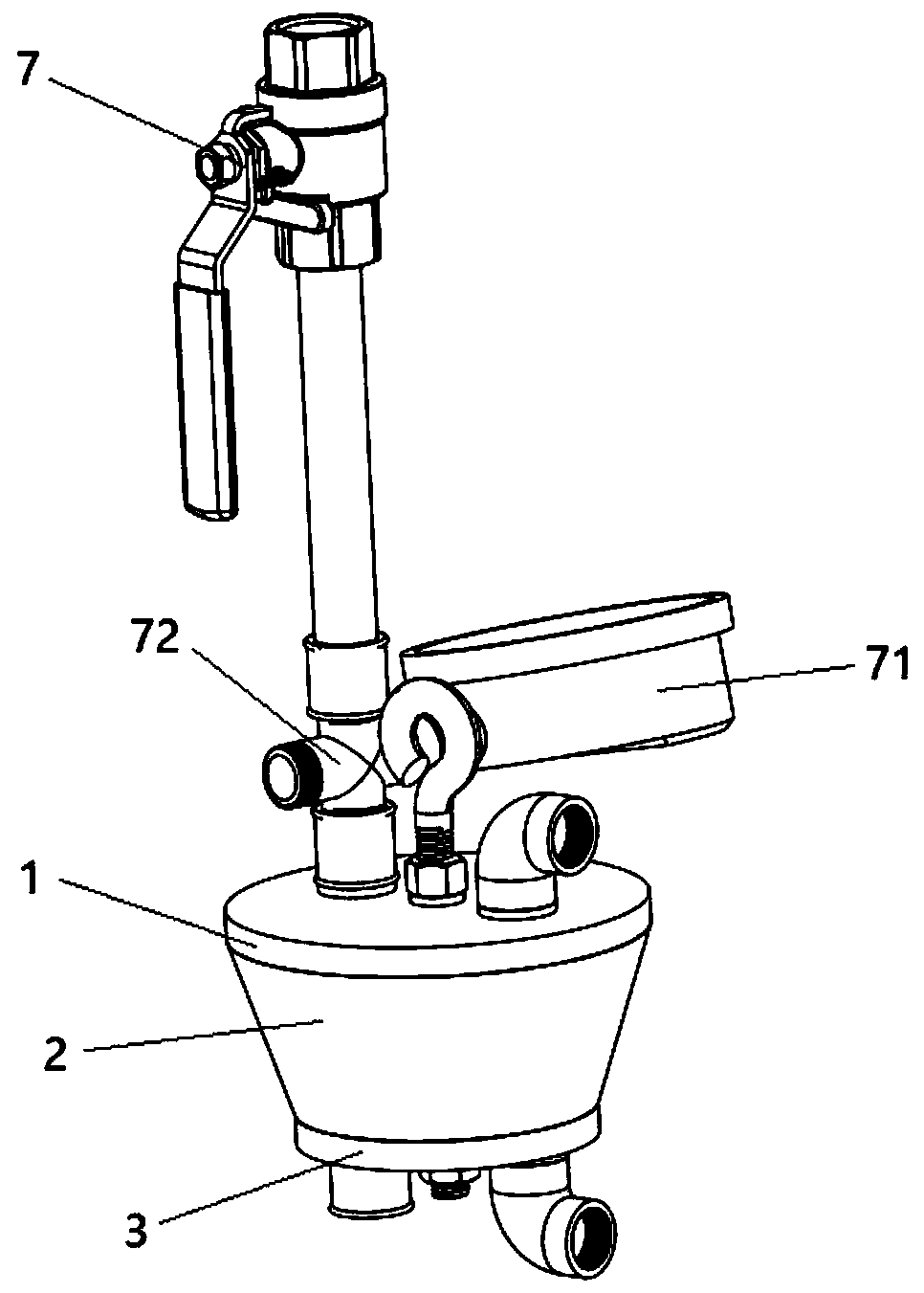 Double-hole grouting construction method