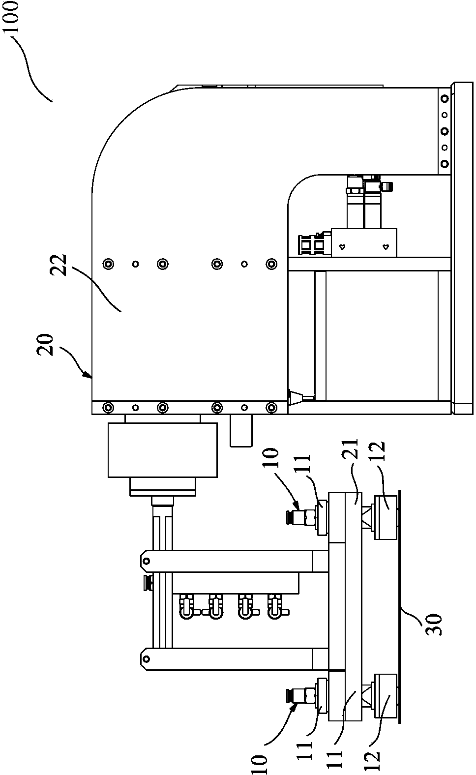 Vacuum chuck and bracket type vacuum adsorption equipment provided with vacuum chuck