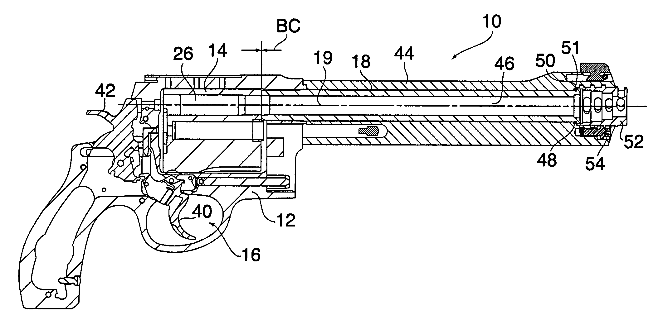 Revolver for firing high velocity ammunition