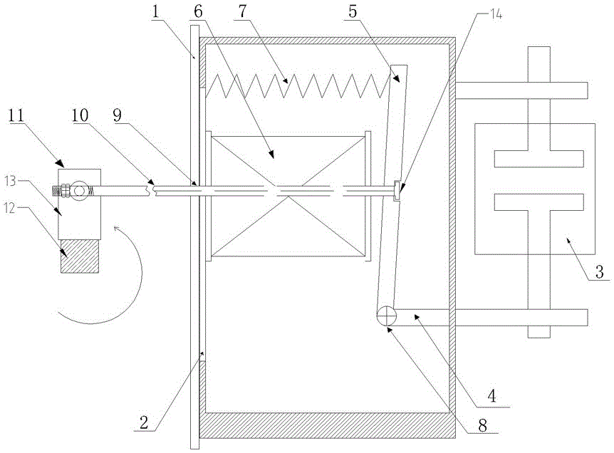 Mechanical emergency starting apparatus of fire pump