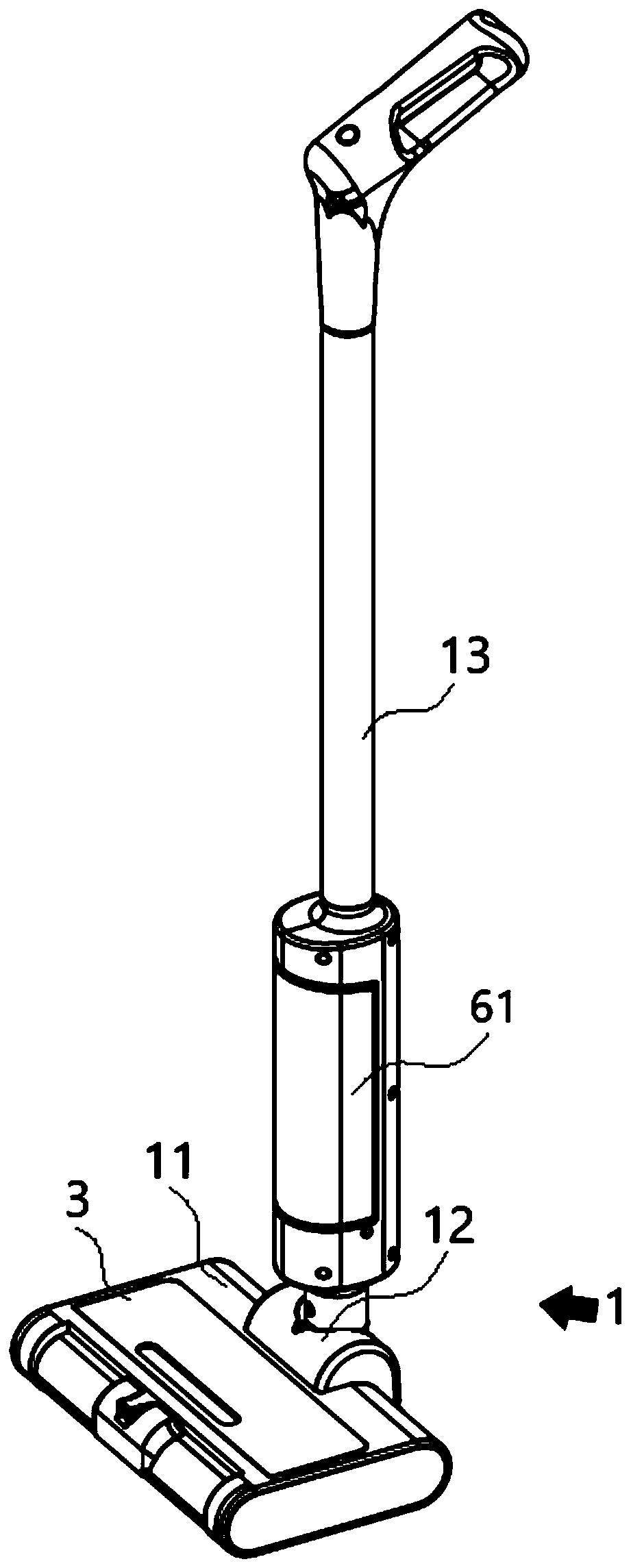 Shell mounting structure of cleaning equipment