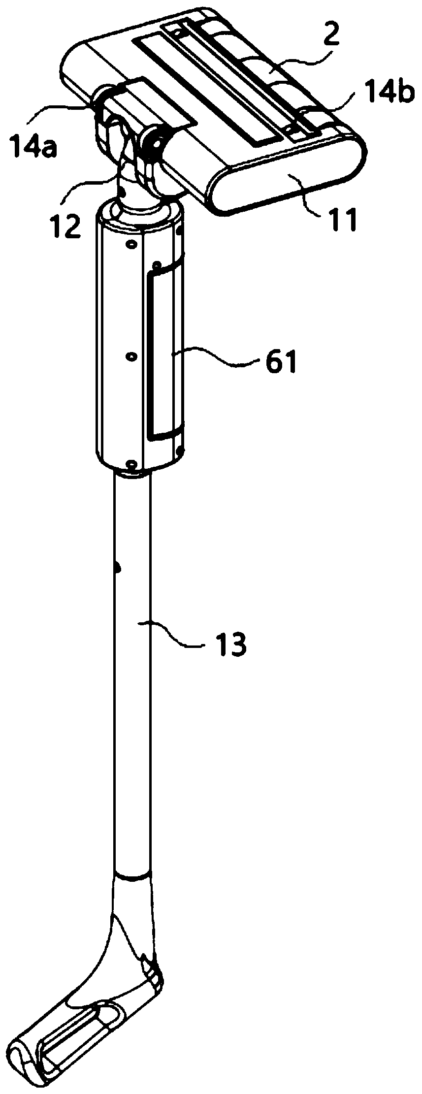 Shell mounting structure of cleaning equipment