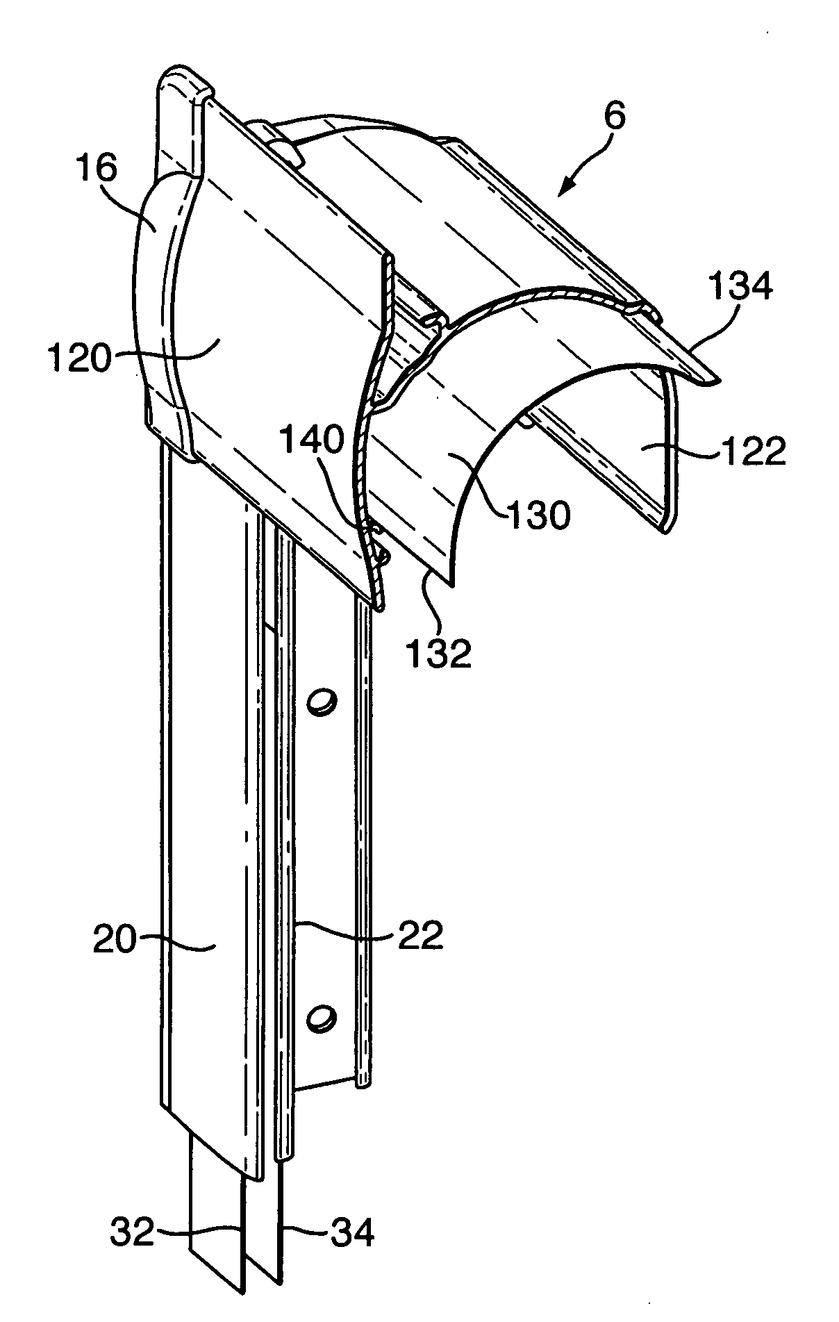 Frame section for a black-out blind assembly