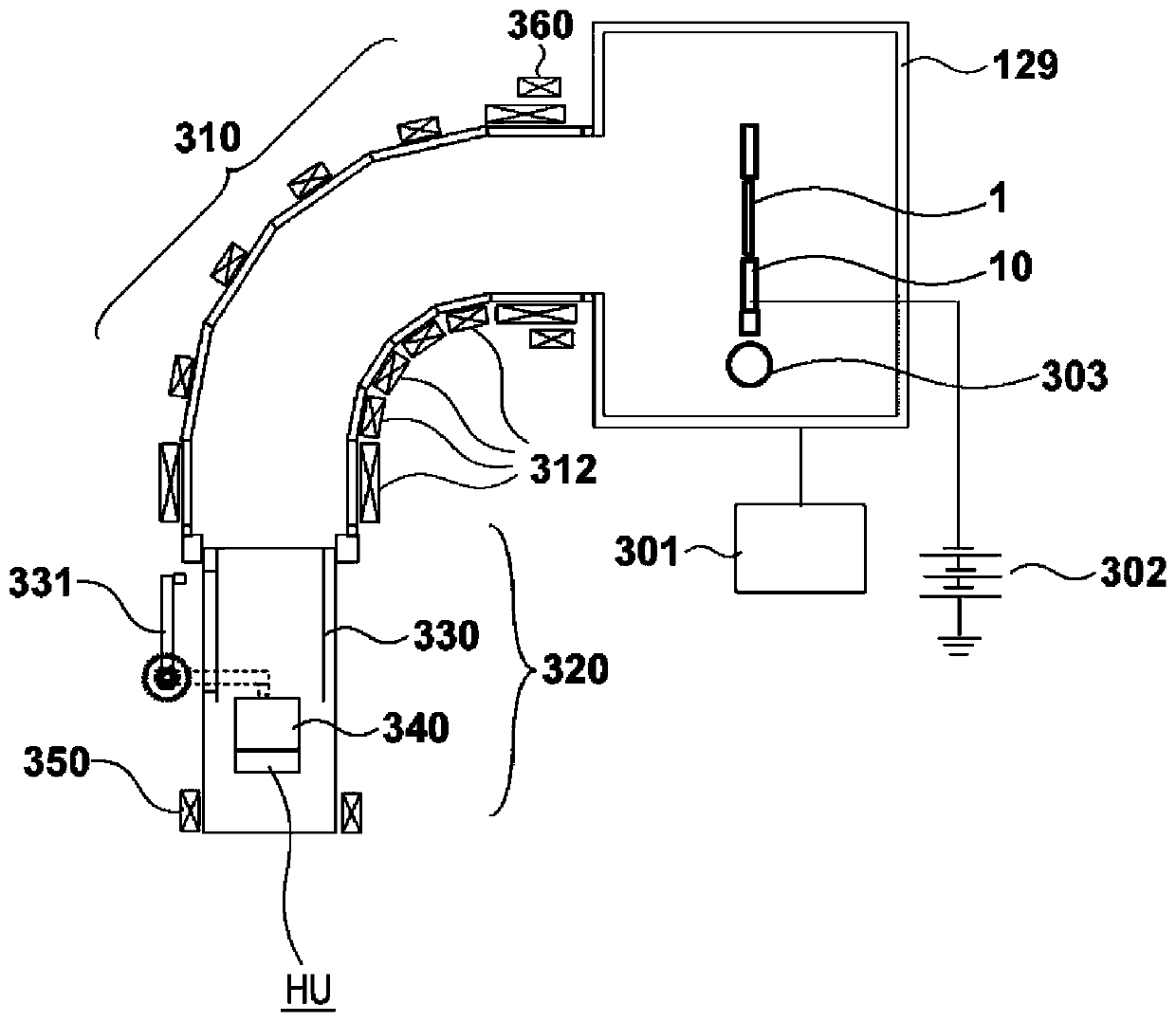 Vacuum arc film forming device and film forming method