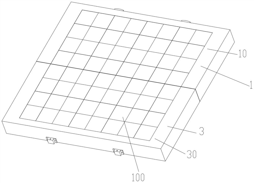 Folding chessboard box