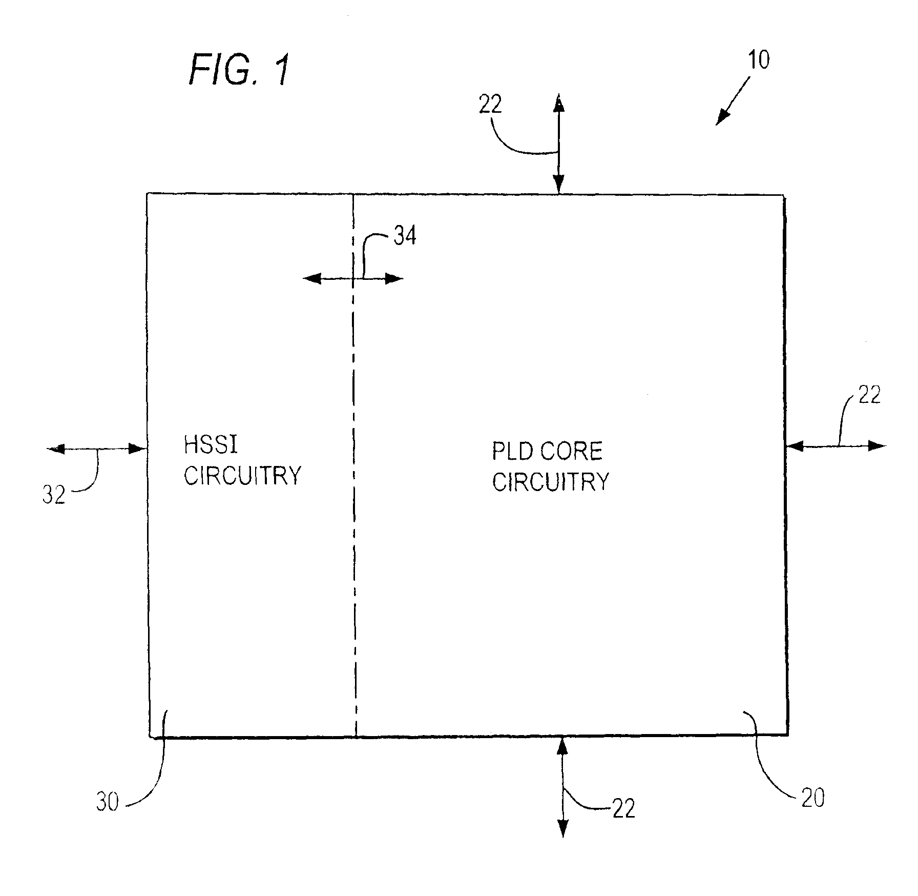 Programmable logic device with high speed serial interface circuitry