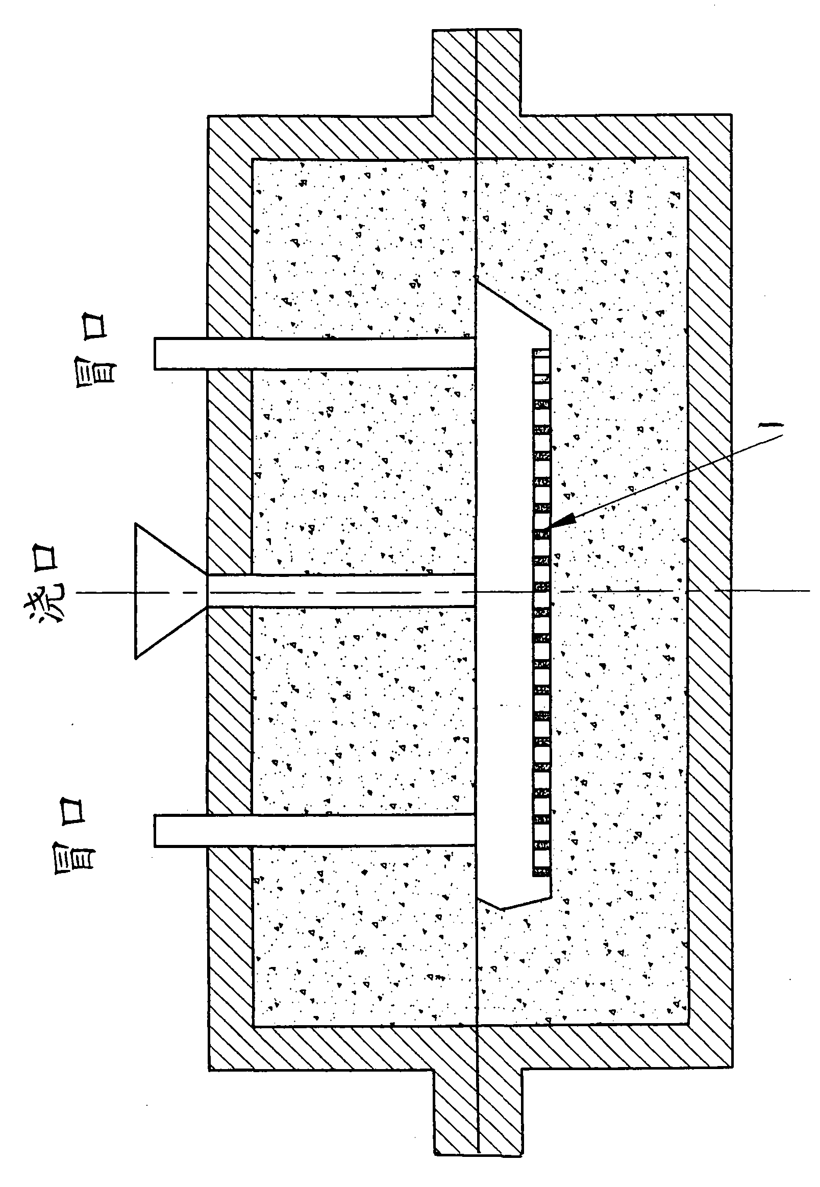 Manufacture technology for compositing high-chromium alloy ceramic grain composite on surface of wear-proof machine part