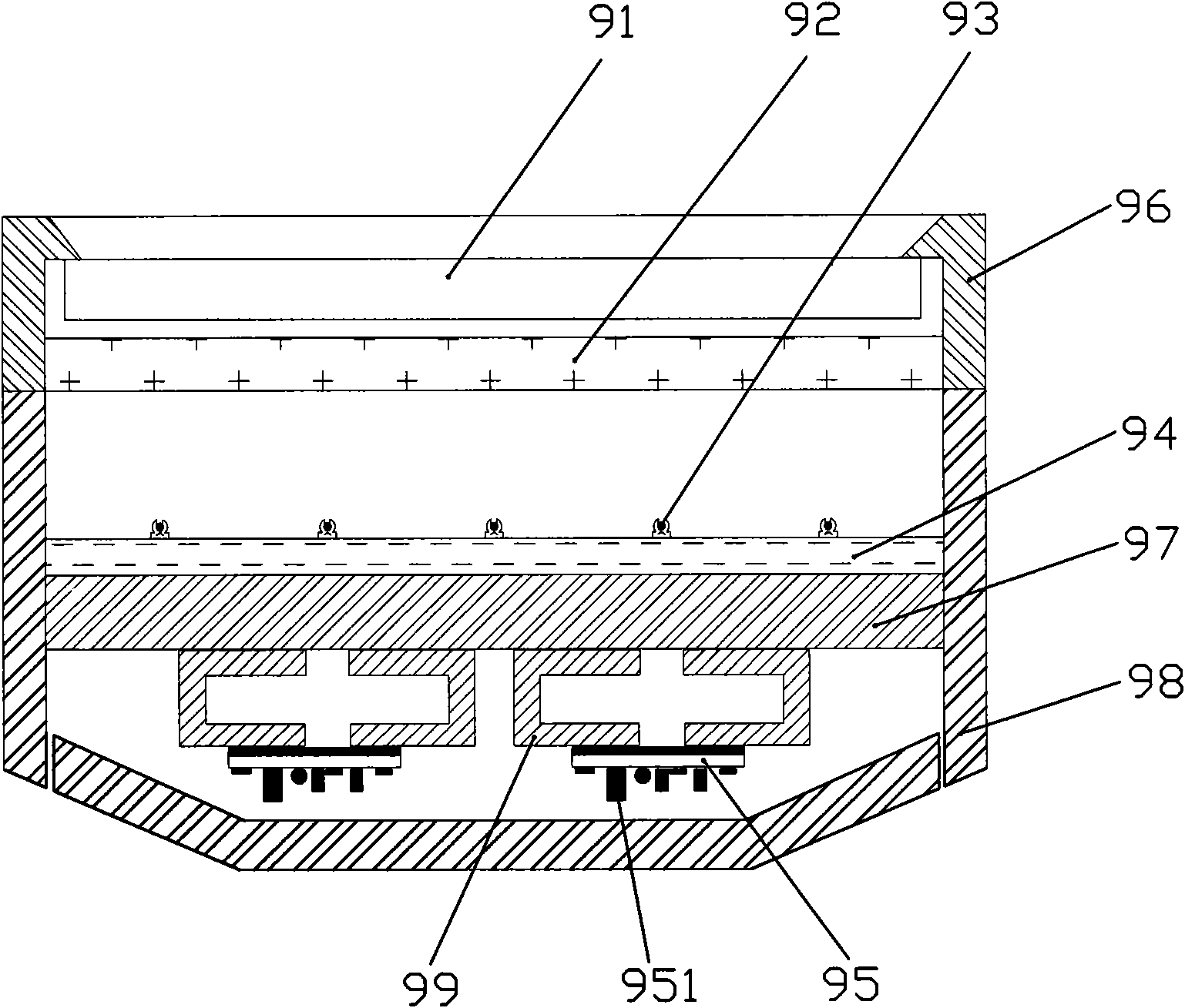 Direct type ultrathin liquid crystal display device