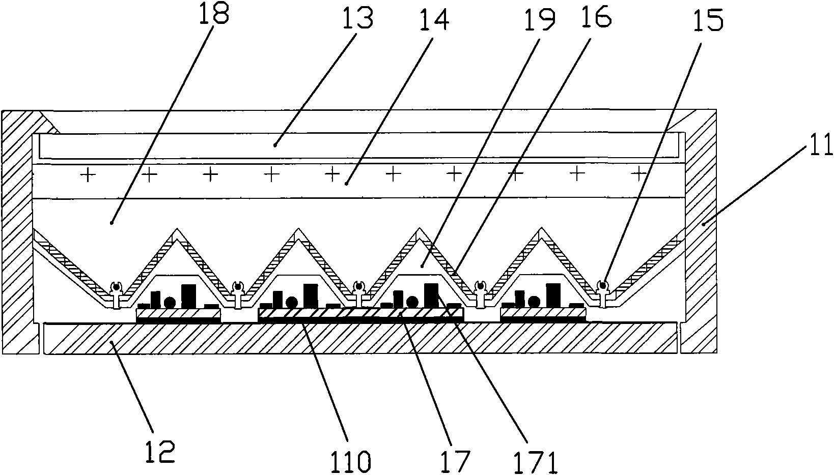 Direct type ultrathin liquid crystal display device