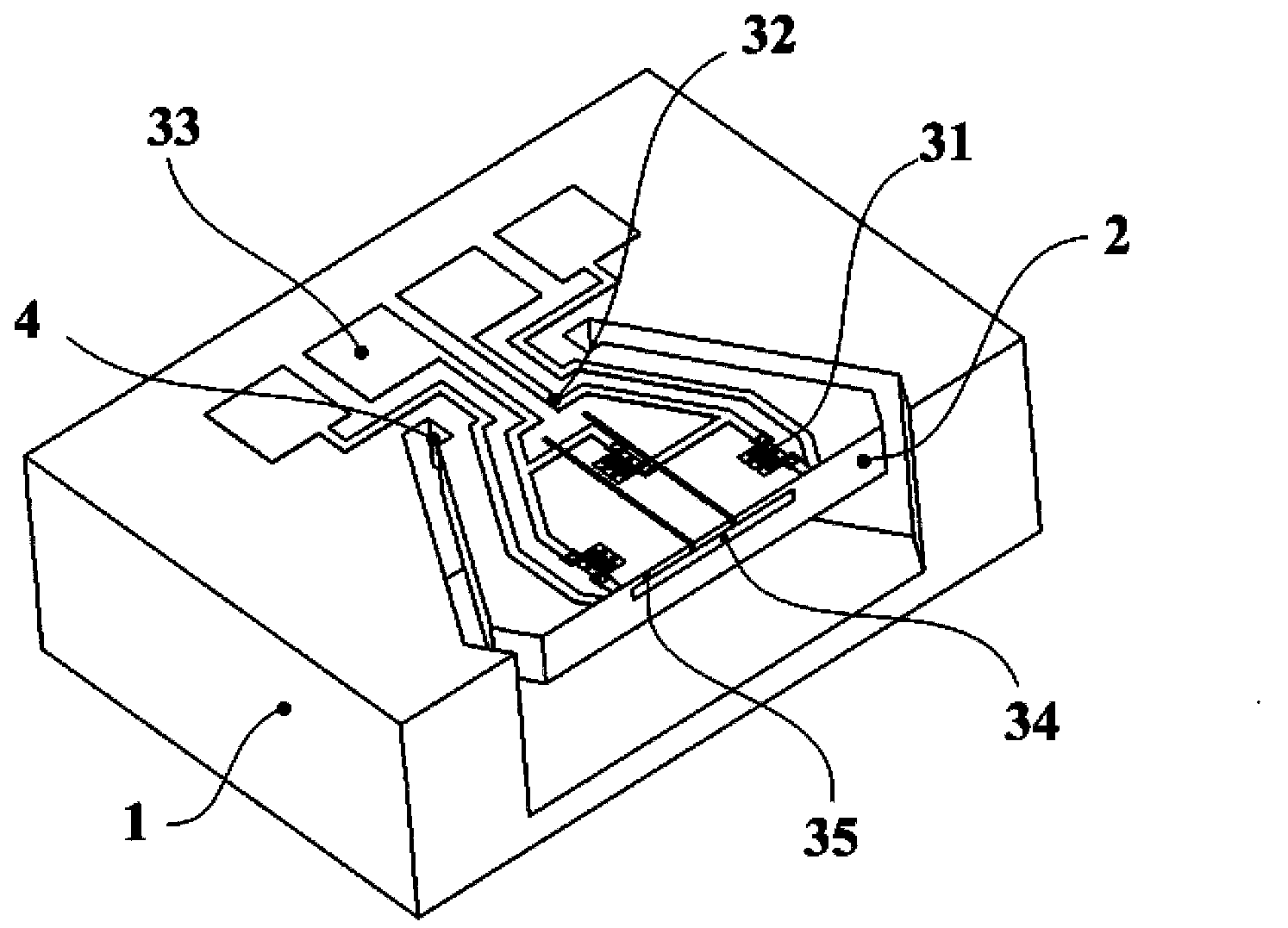 Suspended force-sensitive sensor chip capable of eliminating encapsulation stress and manufacture method thereof