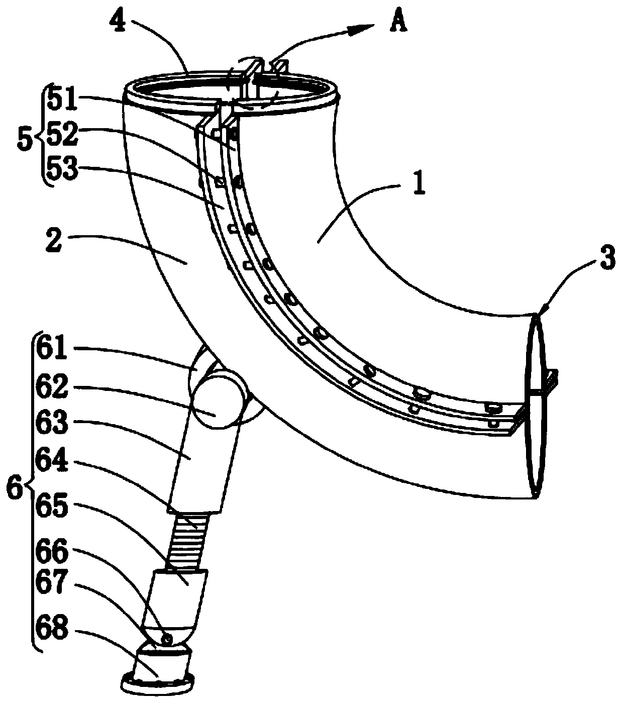 Energy-saving support for heat transfer pipeline