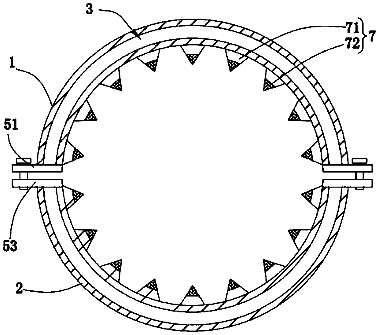 Energy-saving support for heat transfer pipeline