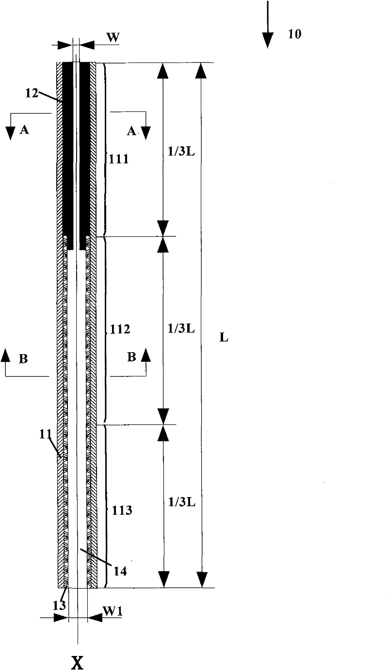 Flat type radiating pipe and manufacturing method thereof