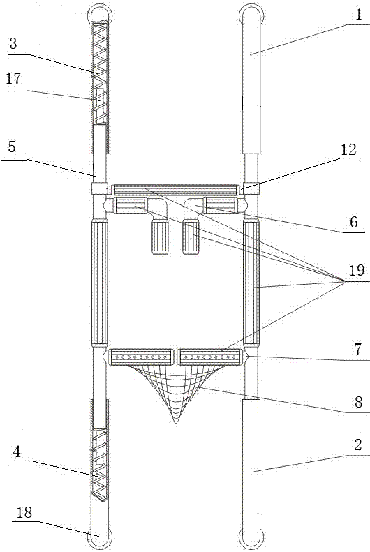 Elevator fall self-rescue device