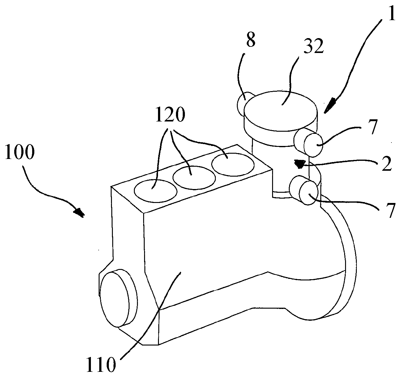 Double-acting piston compressor guided by a roller and driven by a gearwheel and racks