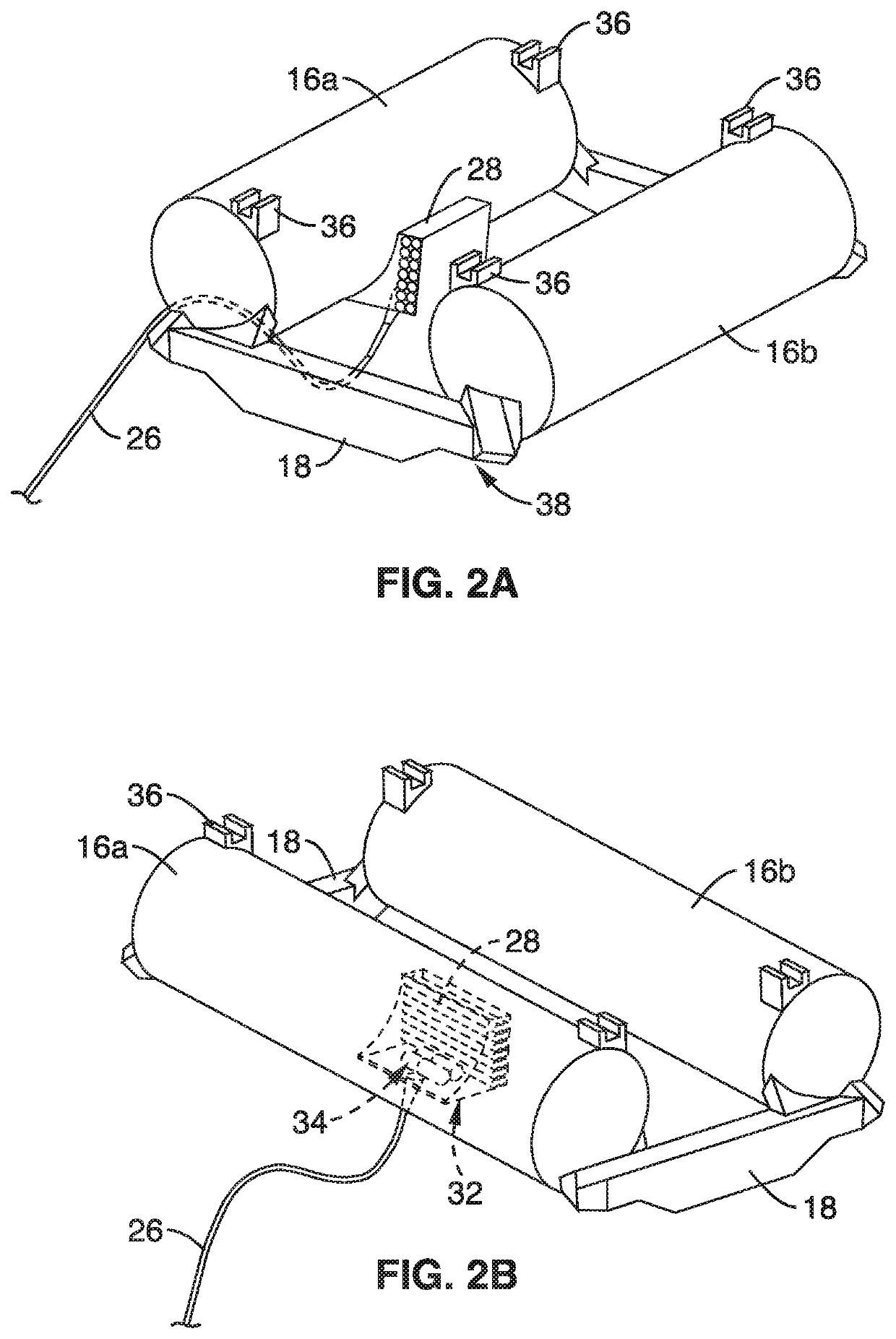 Submerged wave energy converter for shallow and deep water operations