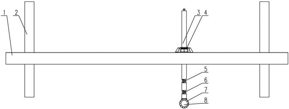 Self-travelling type island-reef foundation construction platform