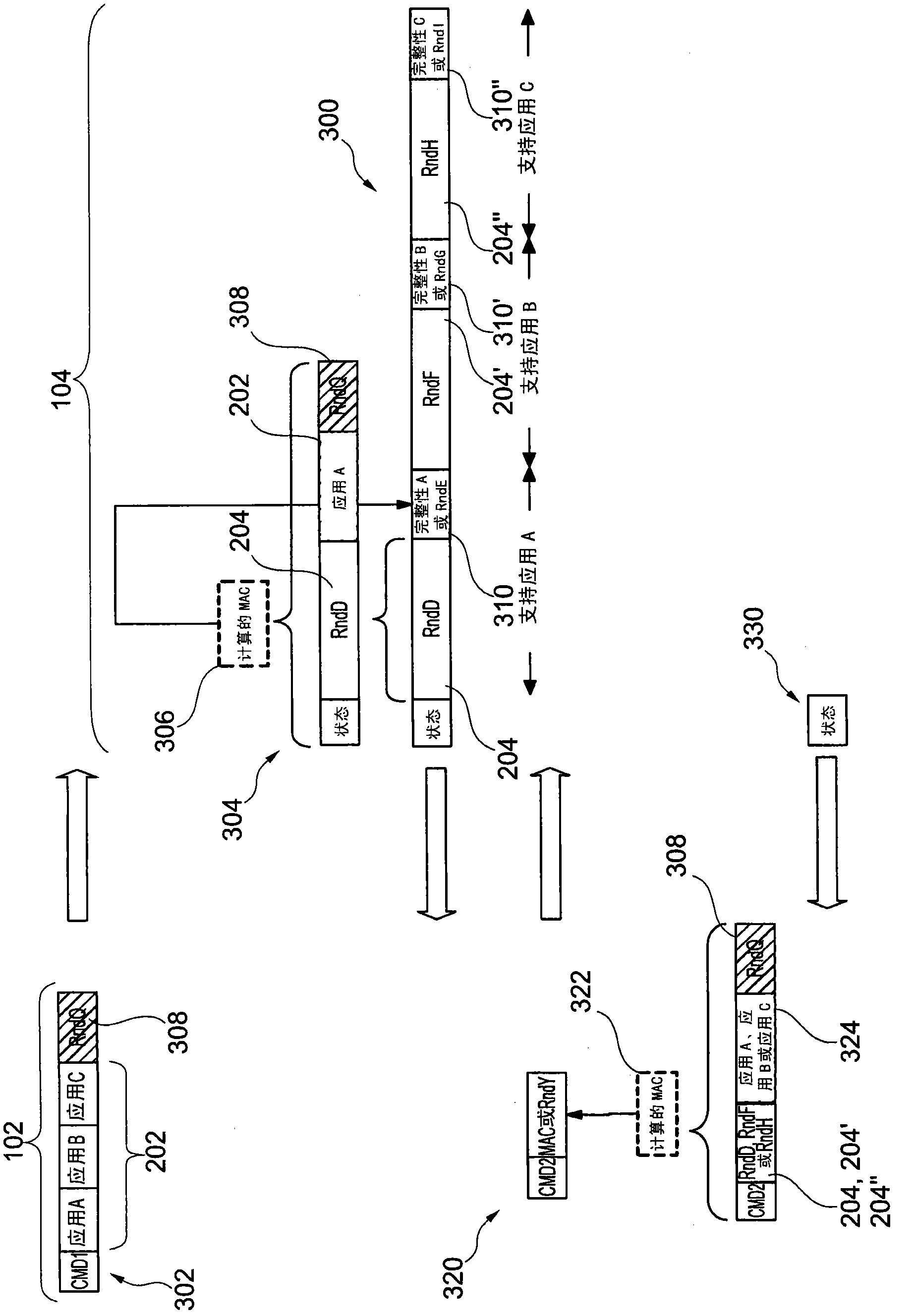 Reader and transponder for obscuring the applications supported by a reader and/or a transponder and method thereof