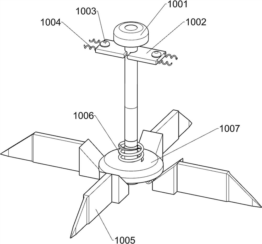 Solid medicine crushing and stirring device for burn department