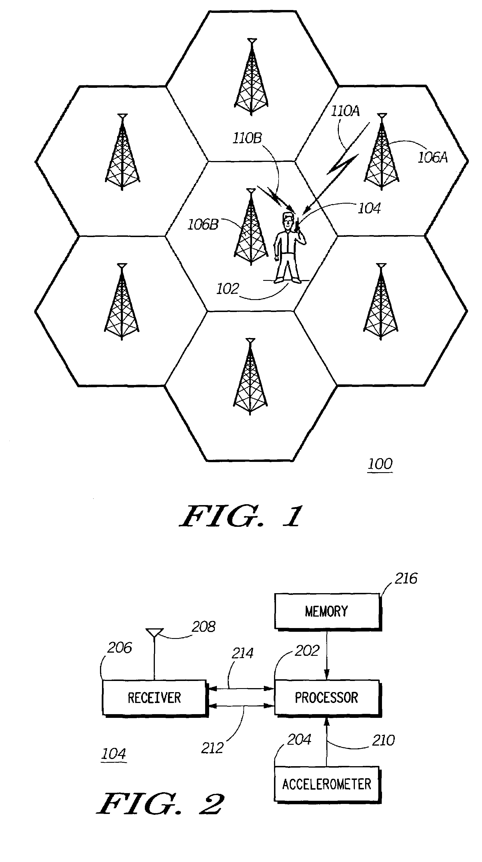 Motion detecting wireless receiver and signal monitoring method therefor