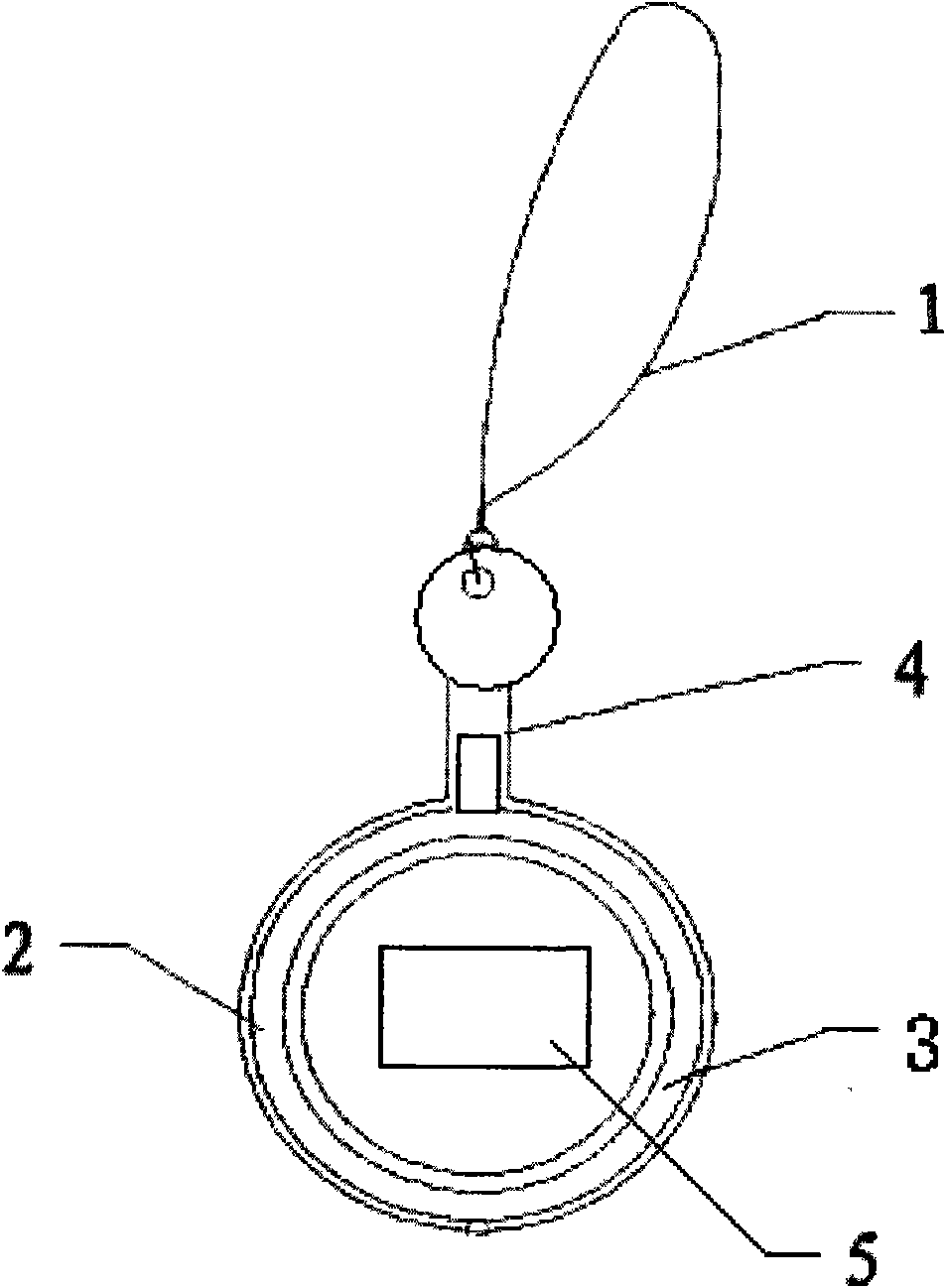 Mobile phone chain having electronic watch