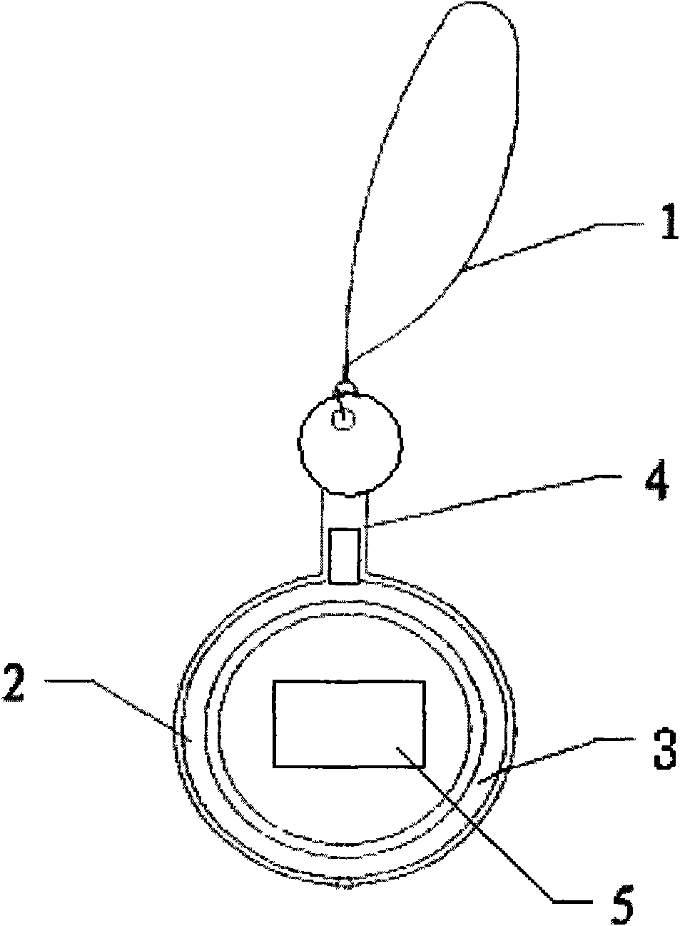 Mobile phone chain having electronic watch