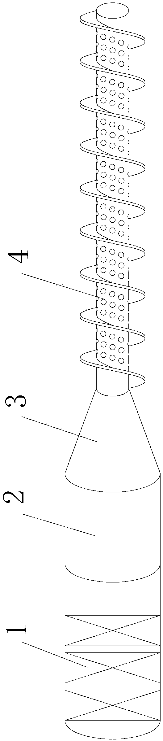 Negative pressure ventilating and dust removing device for mine