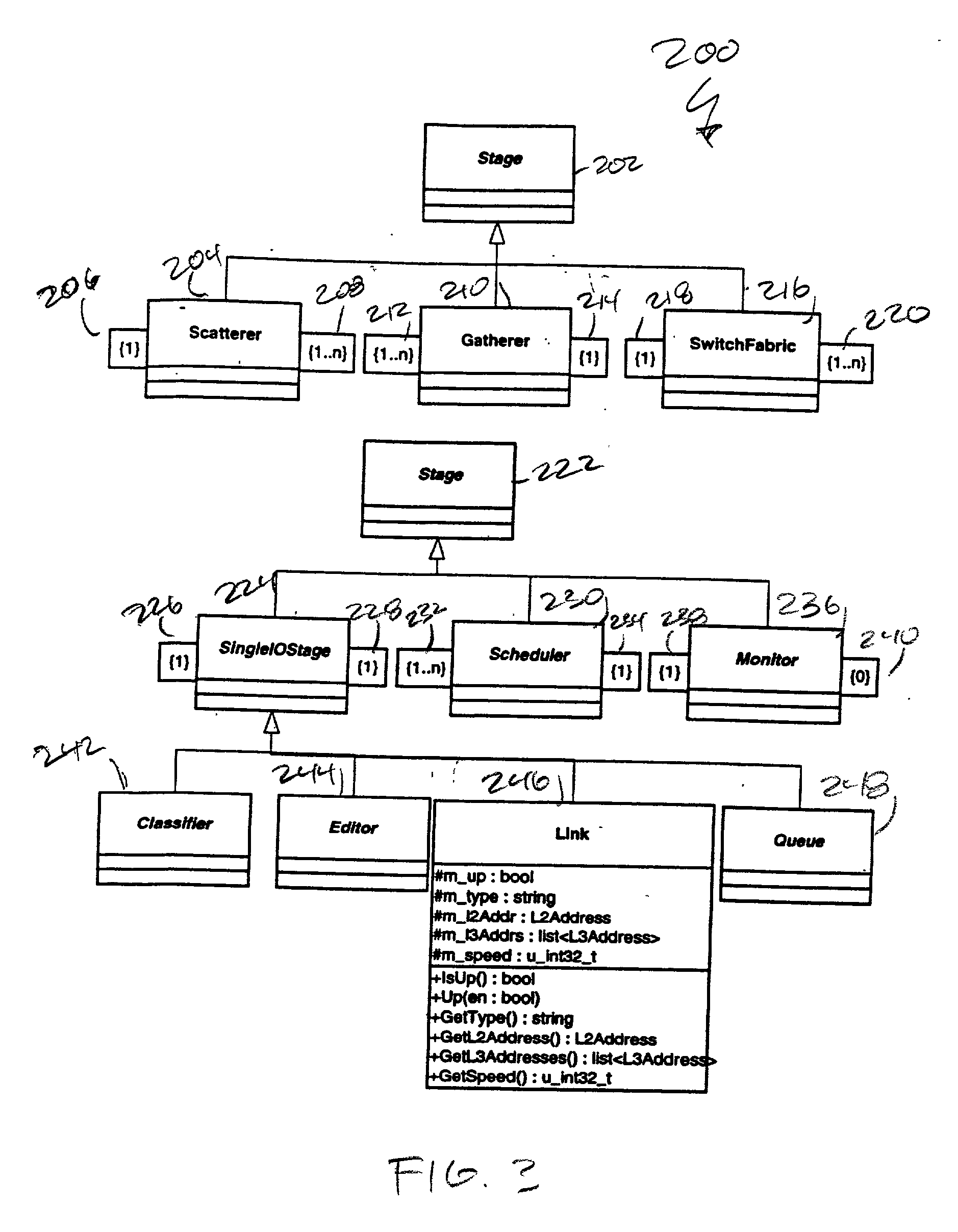 Method for representing and controlling packet data flow through packet forwarding hardware