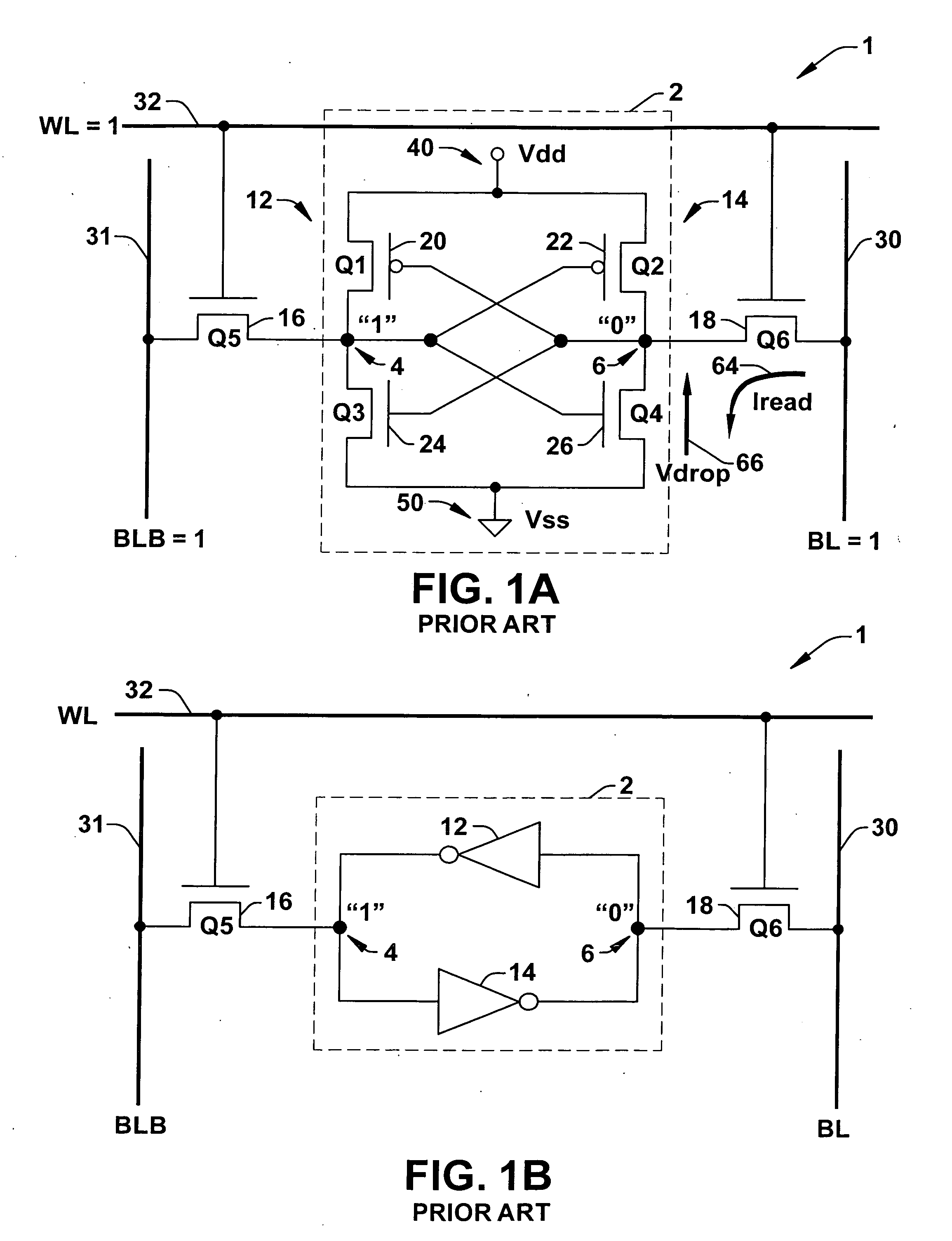 8T SRAM cell with higher voltage on the read WL