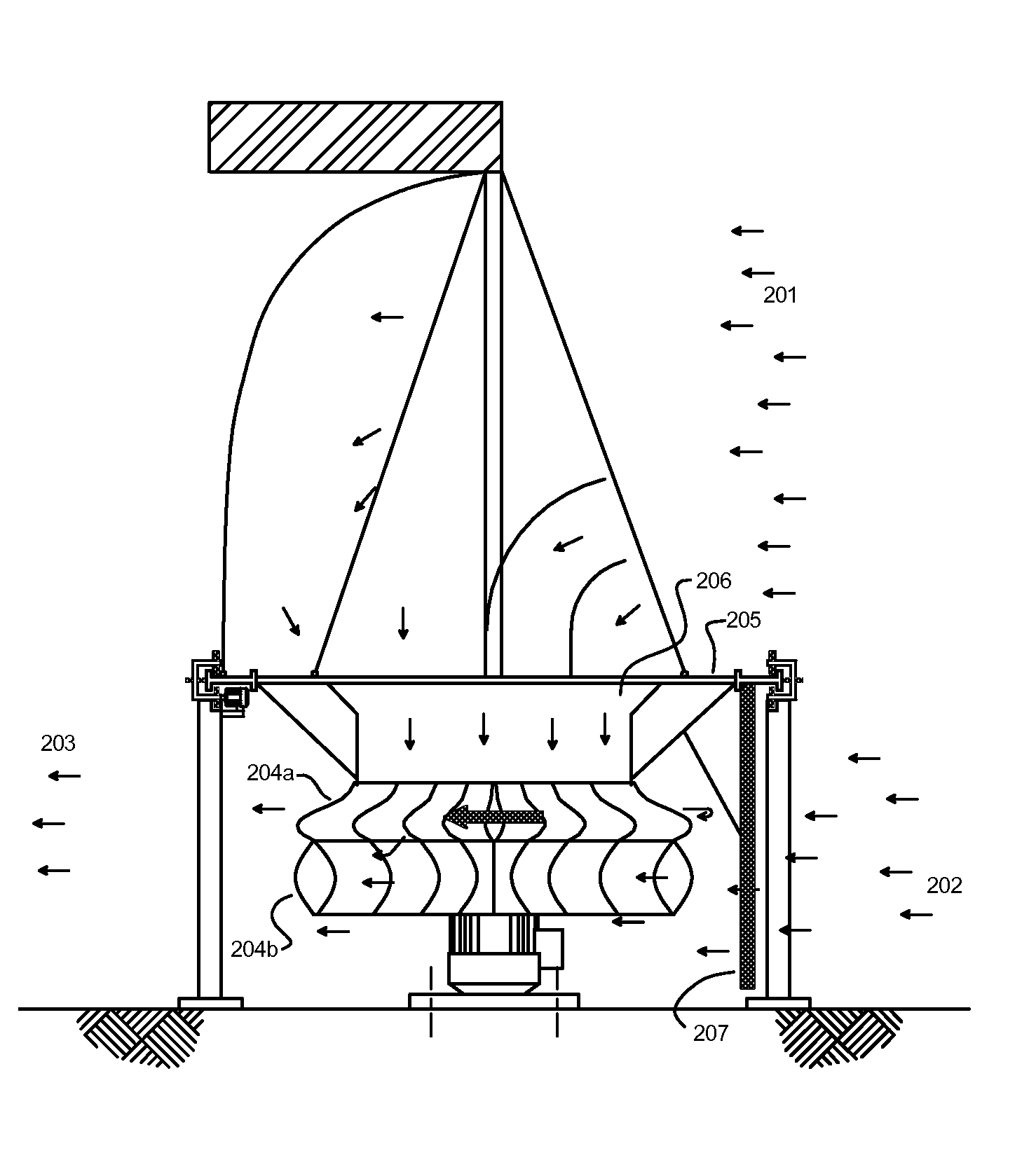 Vertical multi-phased wind turbine system