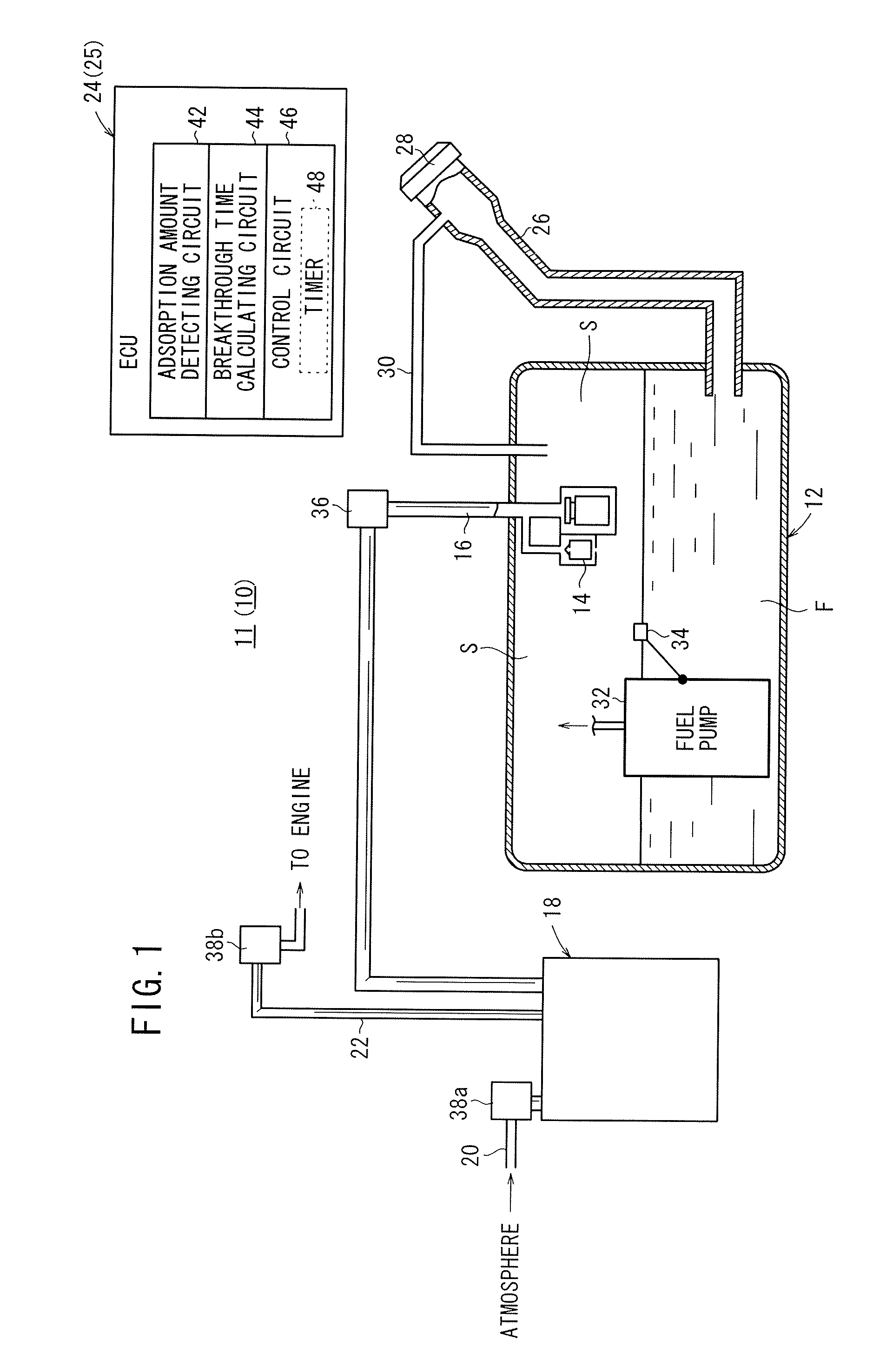 Evaporation fuel processing system and purging method therefor