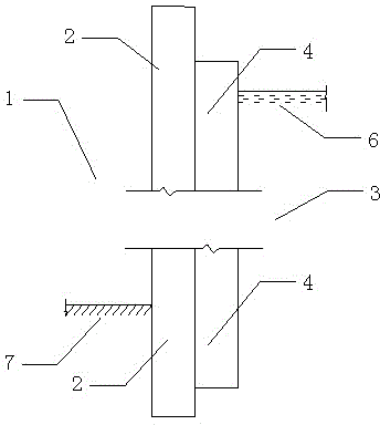 Construction method of high-pressure jet grouting pile used outside underground diaphragm wall joint for reinforcing seal waterstop