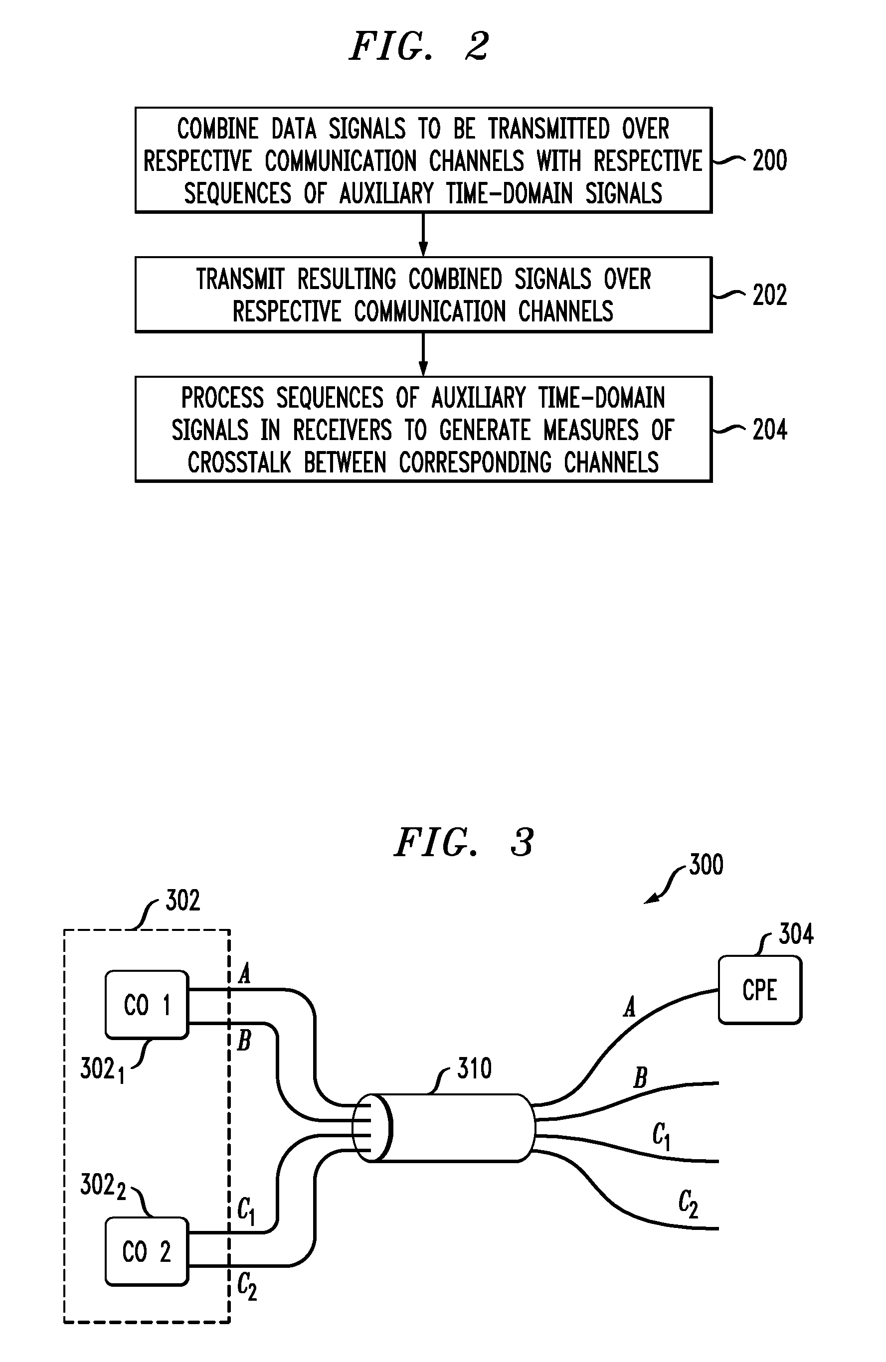 Crosstalk estimation methods and apparatus using auxiliary time-domain signals