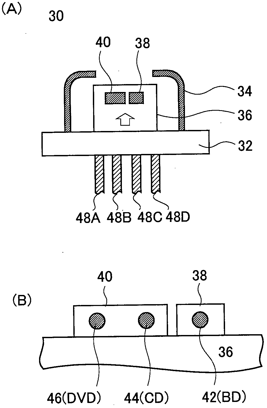 Optical pickup device, optical disk device, and method of producing same